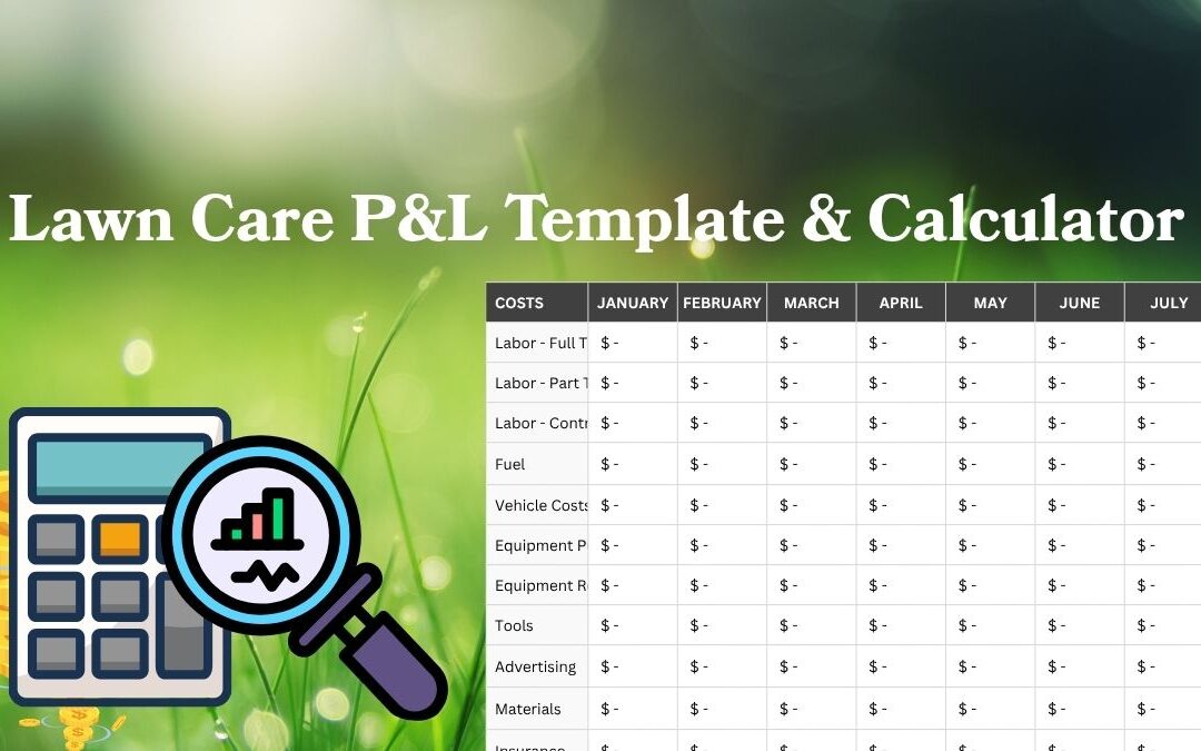 Lawn Care Profit and Loss Template and Calculator